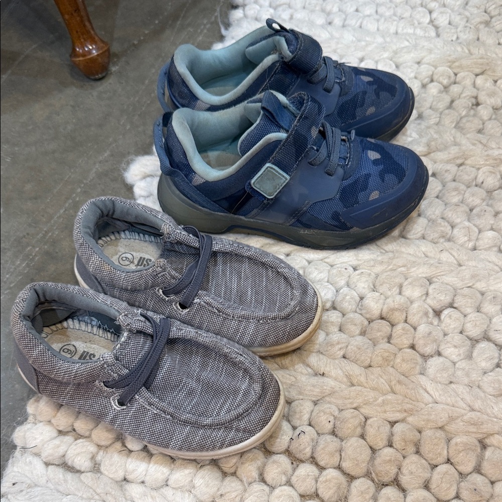 Stylish Kids Shoes in Blue and Gray